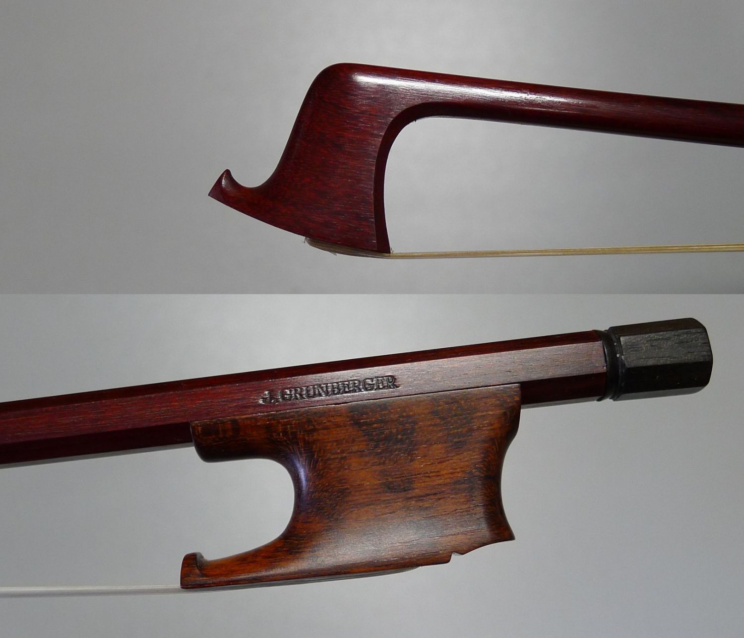 Archet de violon en copie de DODD fabriqué par Jean Grunberger.